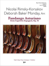 Fandango Asturiano from Capriccio Espagnol, Op. 34 Orchestra sheet music cover